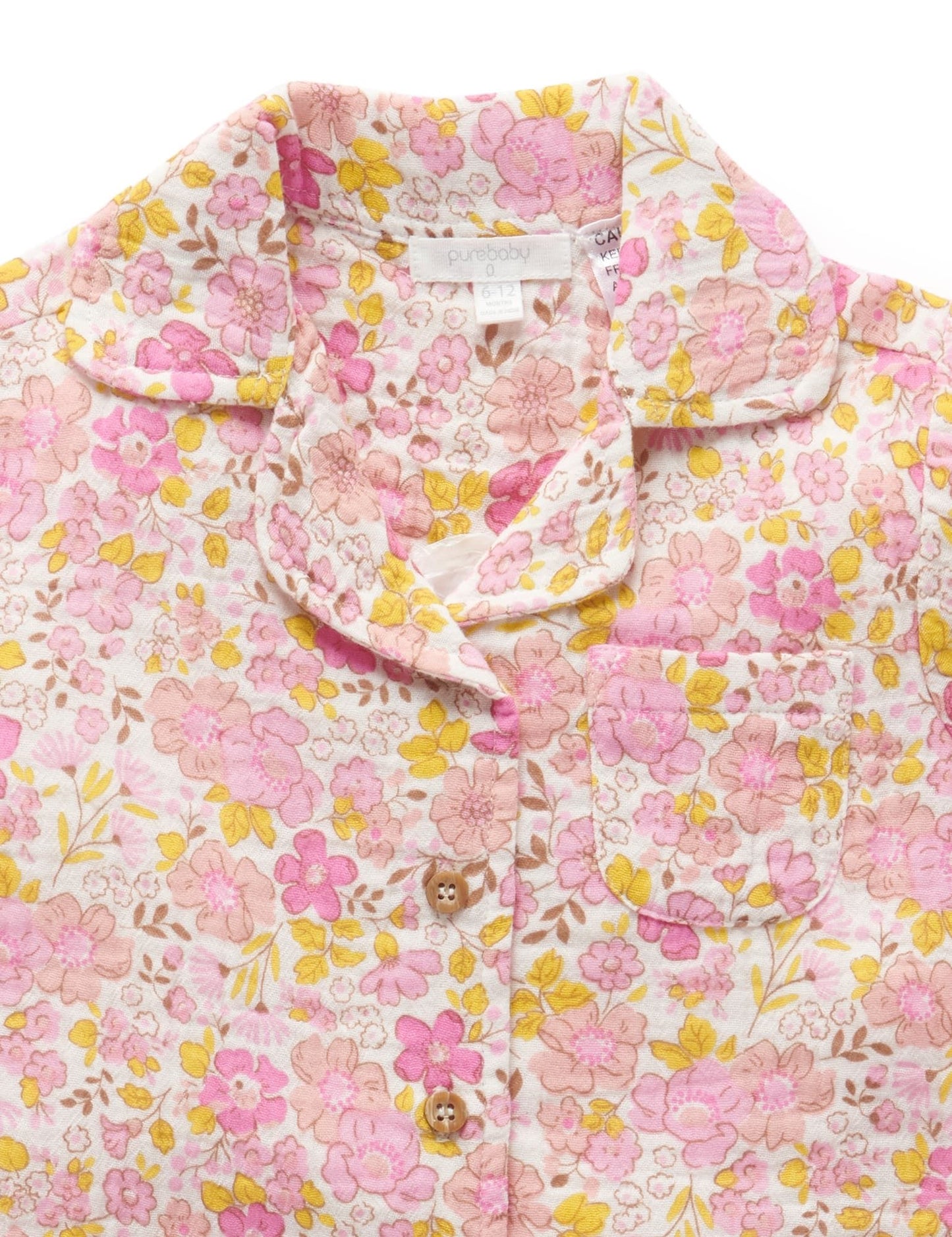 Fig Summer Bloom Short Crinkle PJ Set