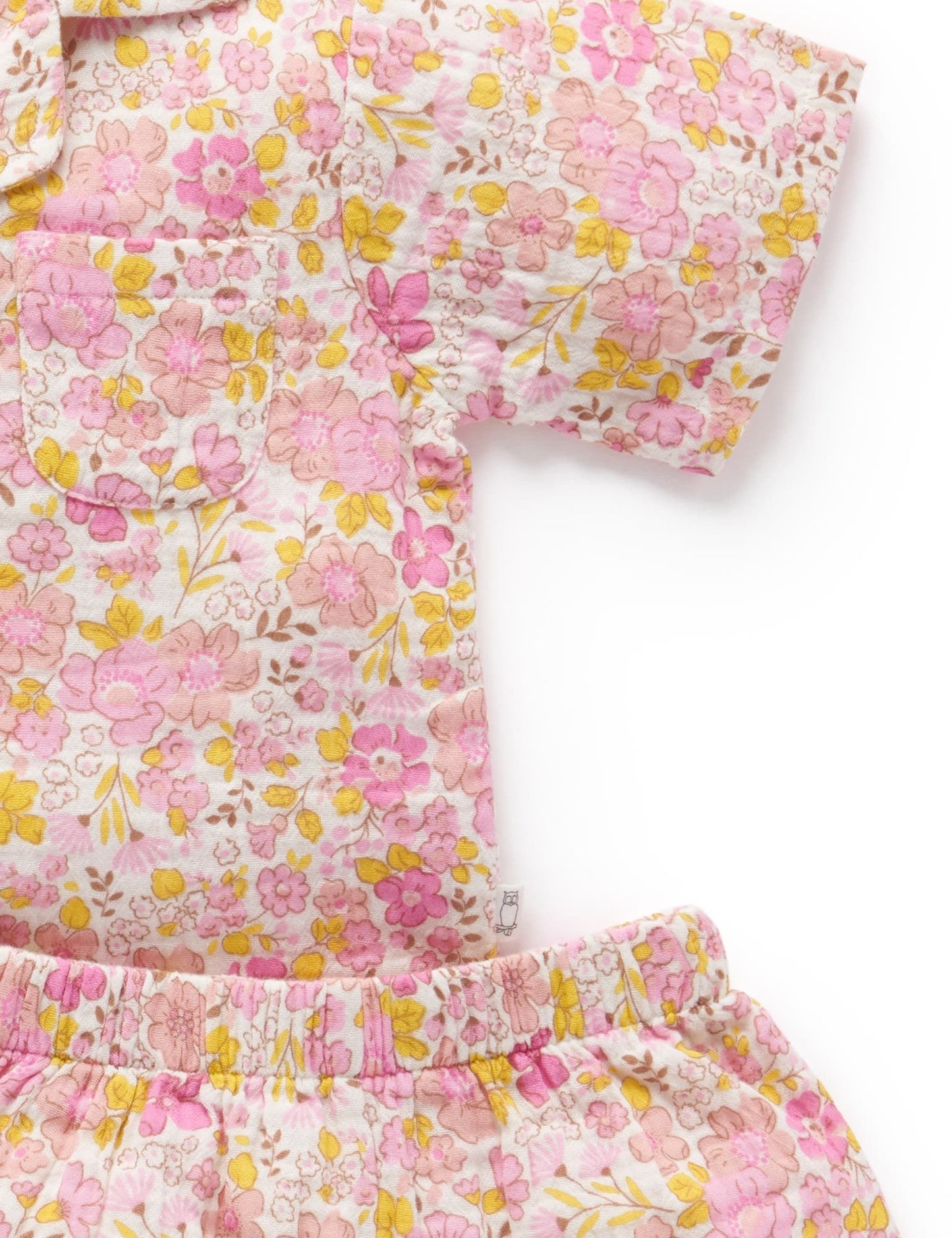Fig Summer Bloom Short Crinkle PJ Set