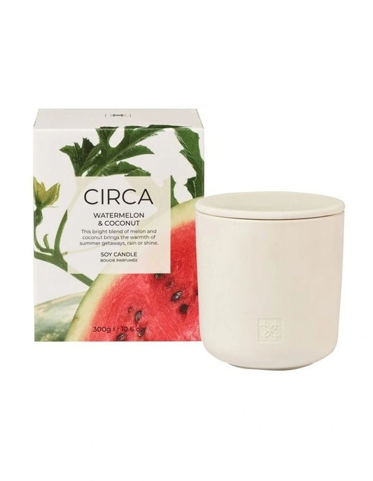 CIRCA Soy Candle 300g - Coconut & Watermelon