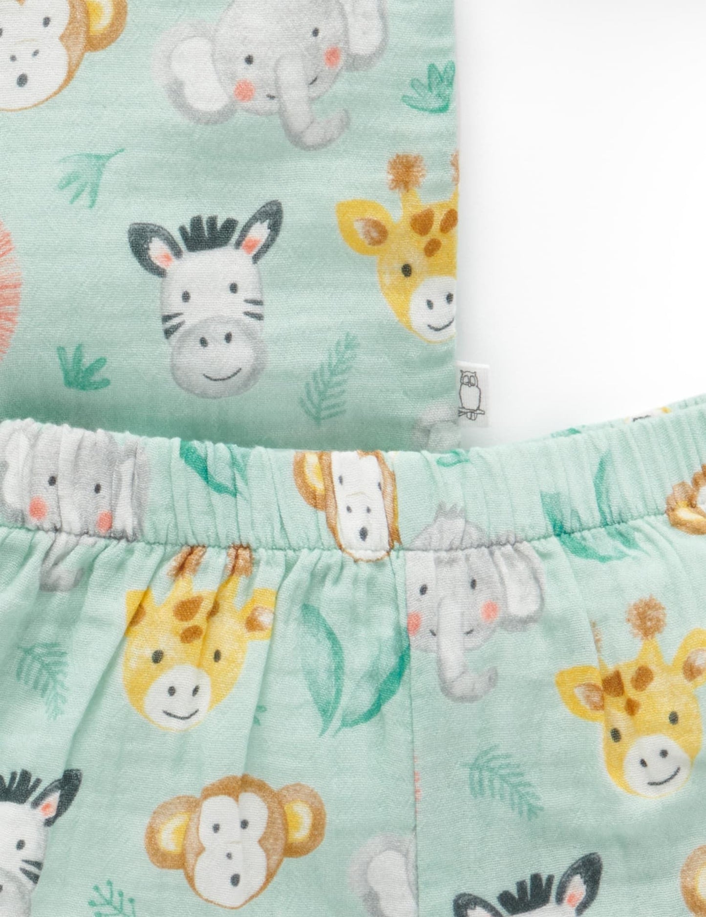 Safari Heads Short Crinkle PJ Set