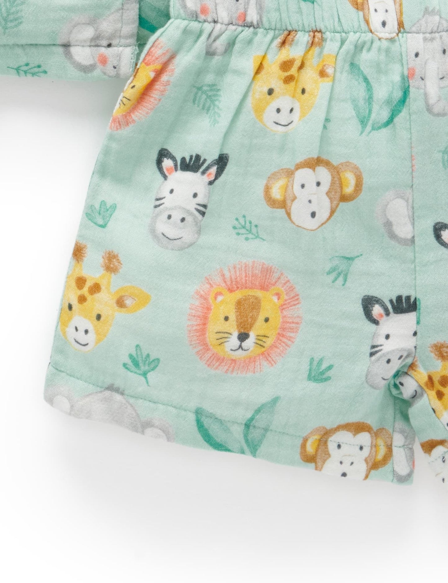 Safari Heads Short Crinkle PJ Set