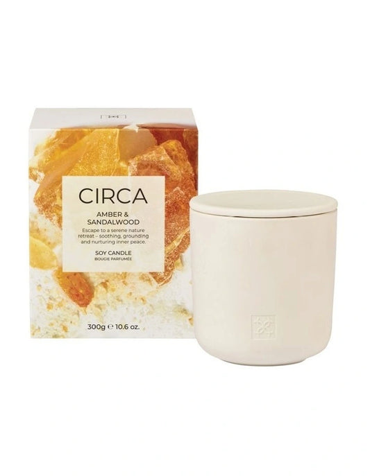 CIRCA Soy Candle 300g - Amber & Sandalwood
