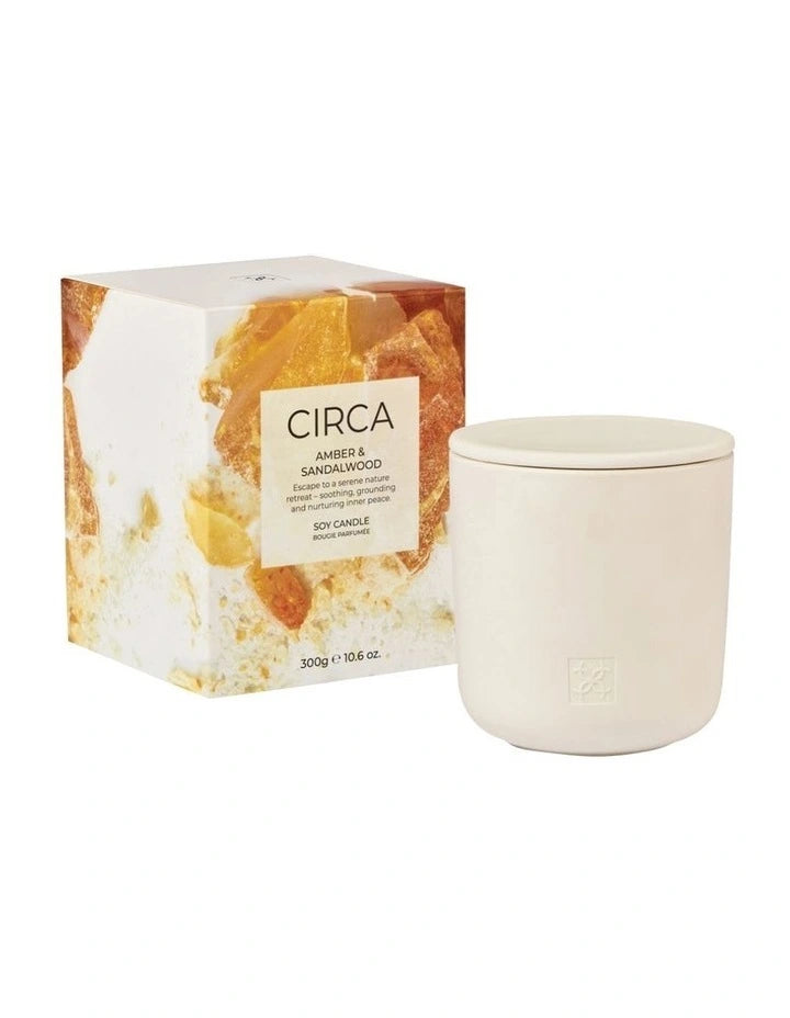 CIRCA Soy Candle 300g - Amber & Sandalwood