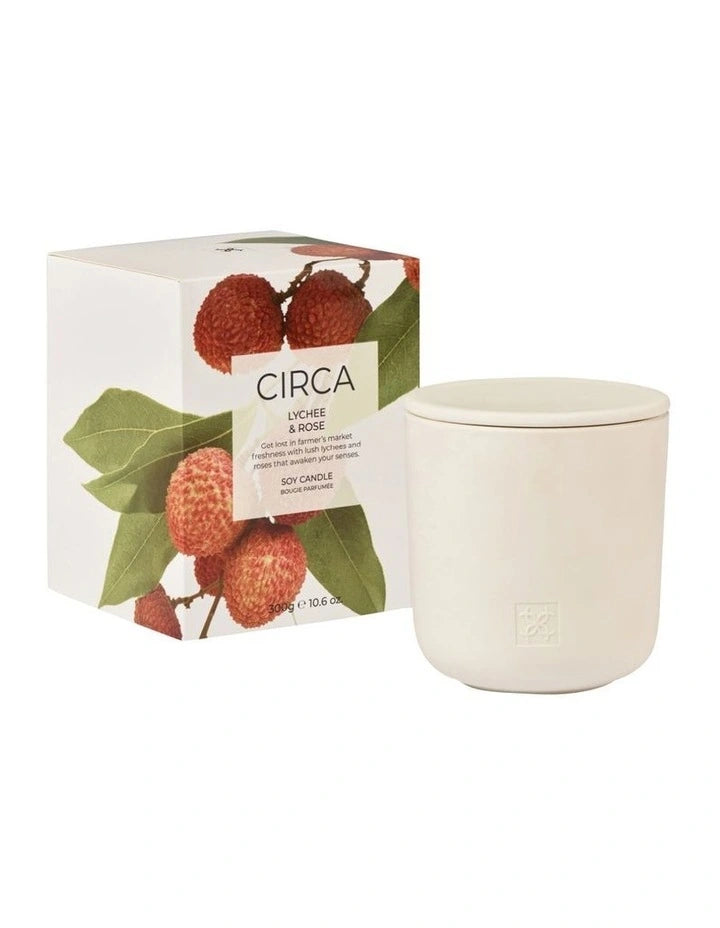 CIRCA Soy Candle 300g - Lychee & Rose