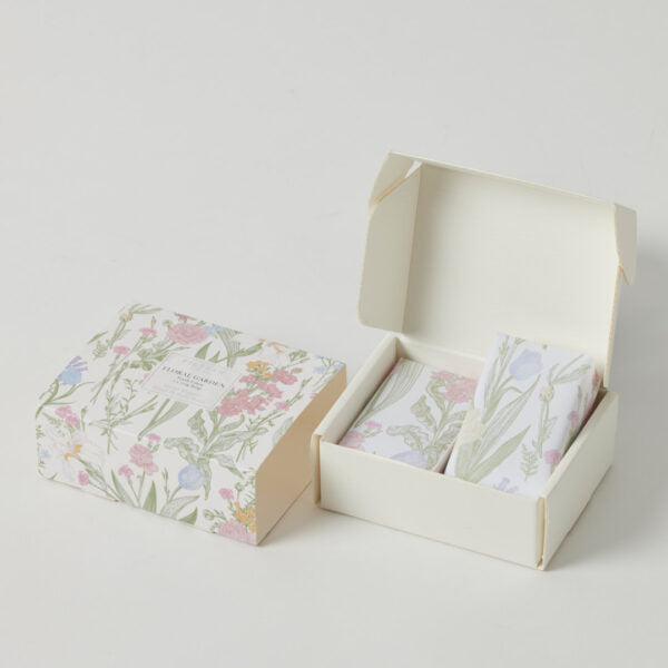 Floral Garden Scented Soap - Set of 2 (French Pear & Vanilla)