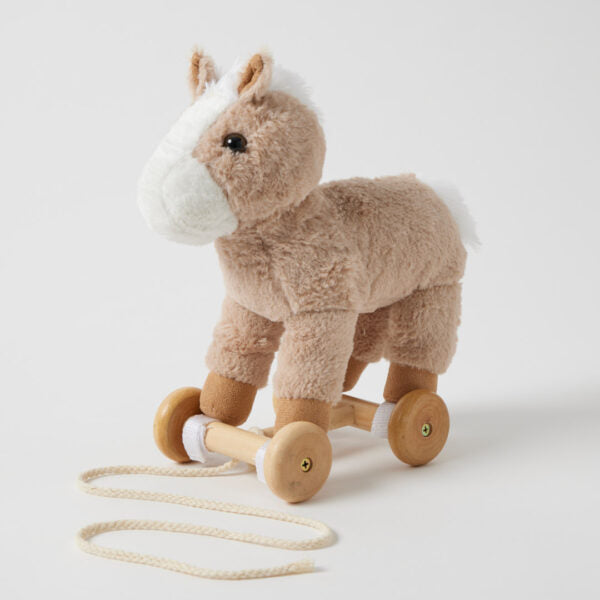 Horse Plush Pull Along Toy