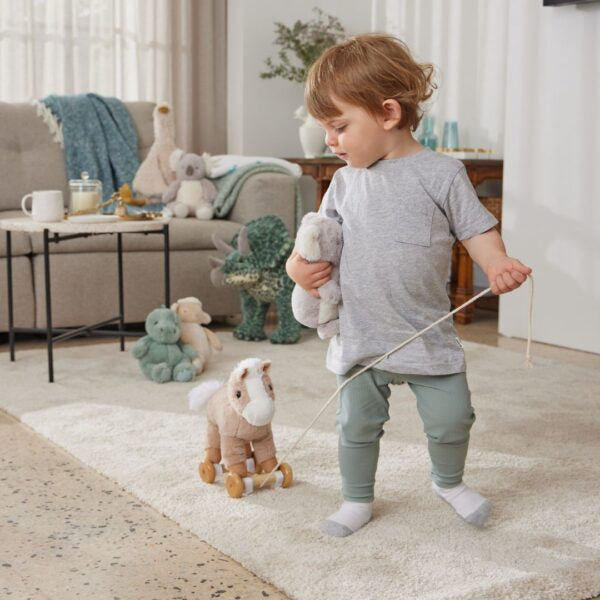 Horse Plush Pull Along Toy