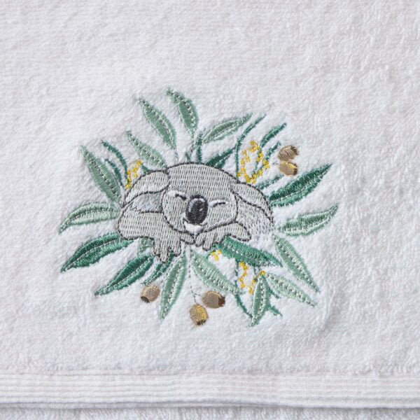 Bath Towel & Face Washer in Organza Bag - Koala Cuddles