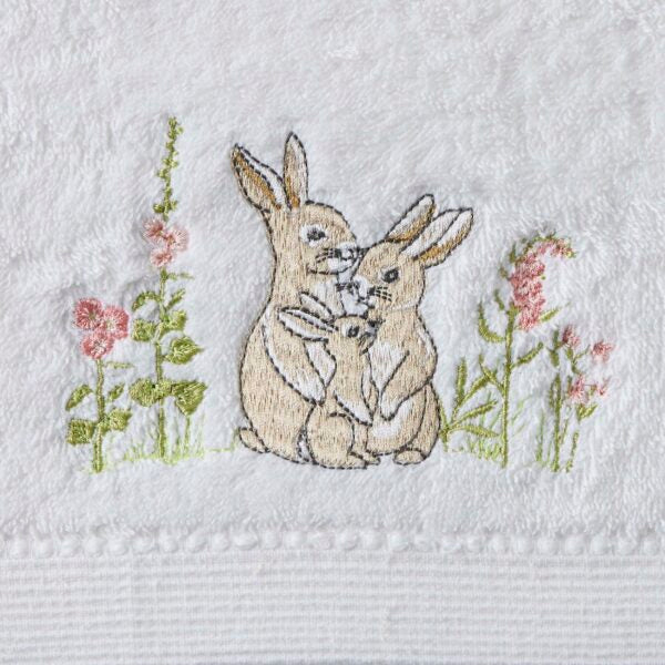 Bath Towel & Face Washer in Organza Bag - Some Bunny Loves You