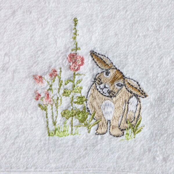 Bath Towel & Face Washer in Organza Bag - Some Bunny Loves You