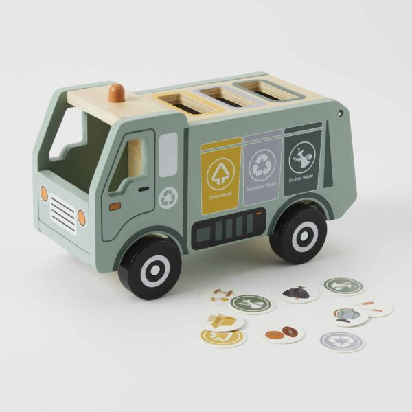 Wooden Garbage Sorting Truck