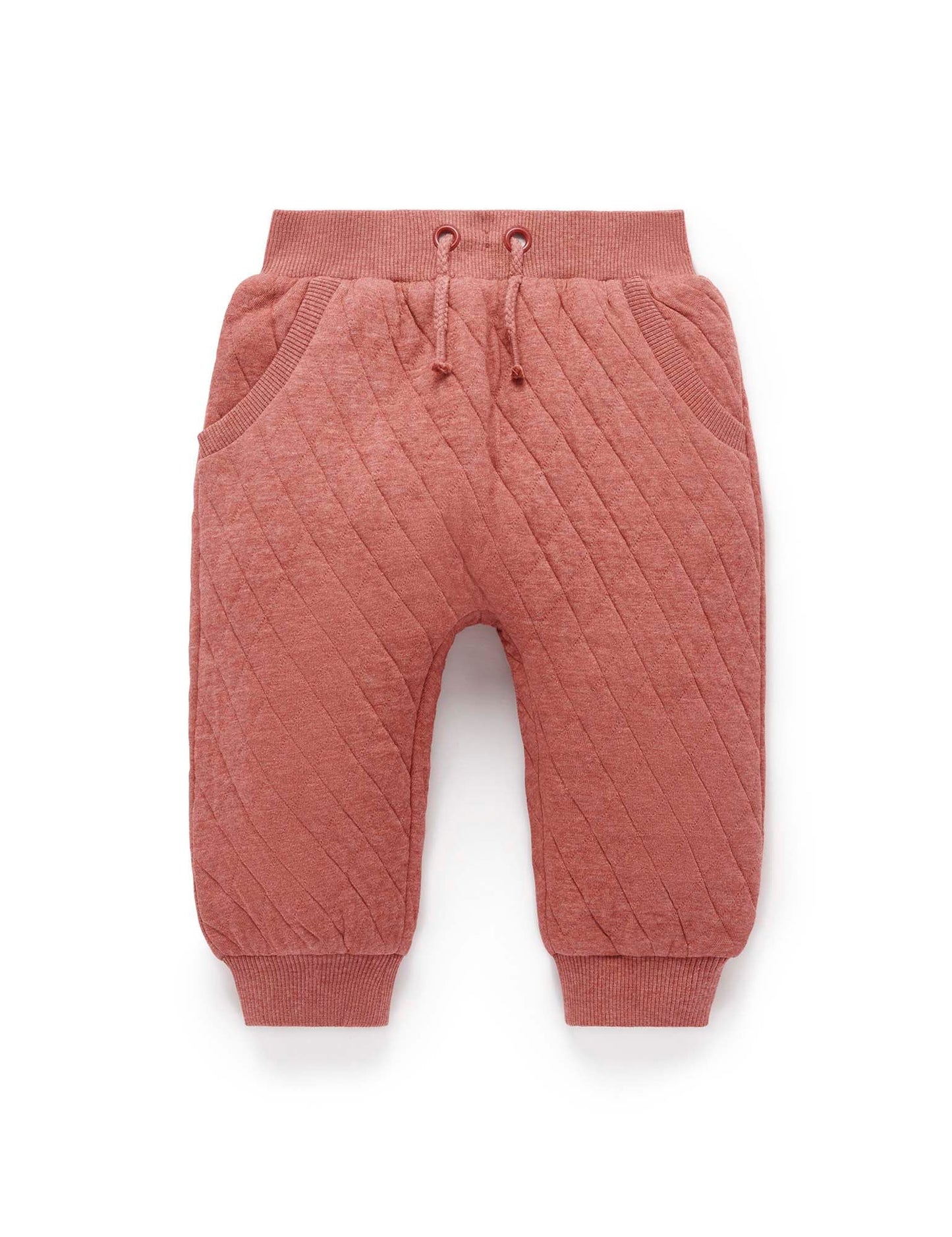 Pink Quilted Track Pants
