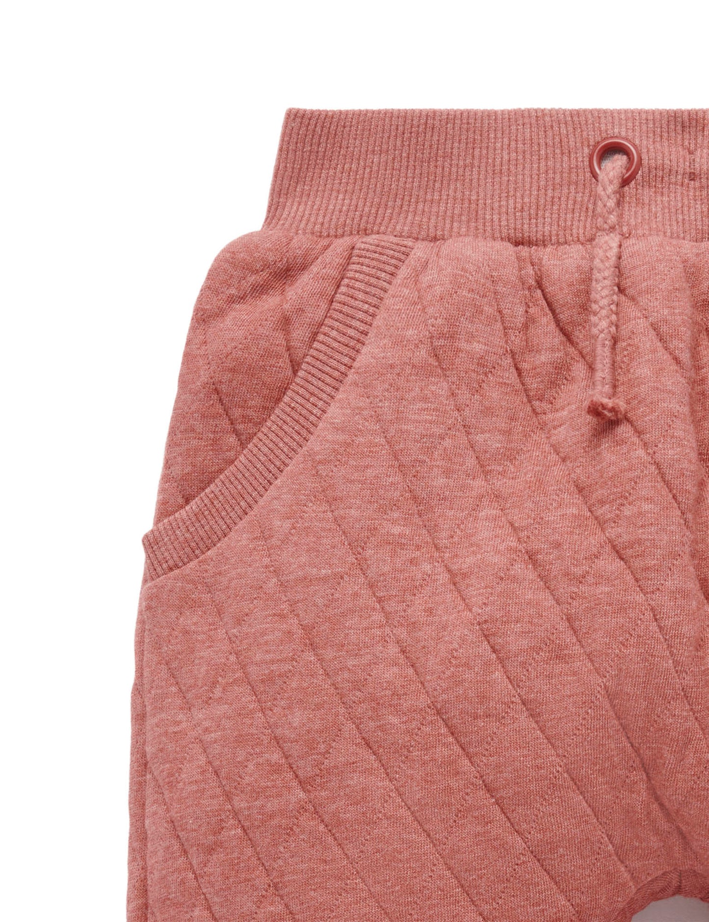 Pink Quilted Track Pants