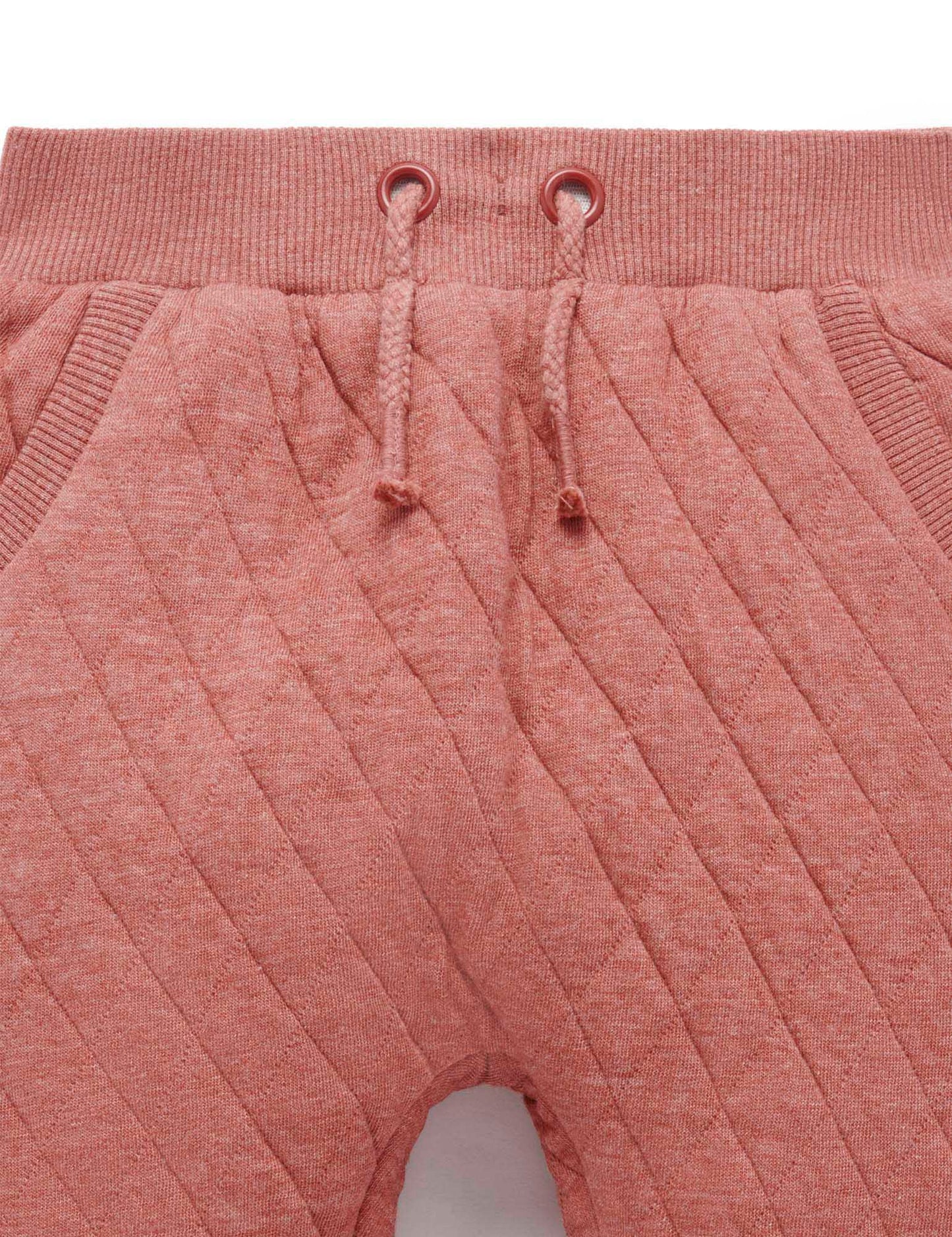 Pink Quilted Track Pants