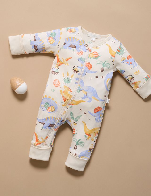 Blue Dino Easter Hunt Pyjama Growsuit