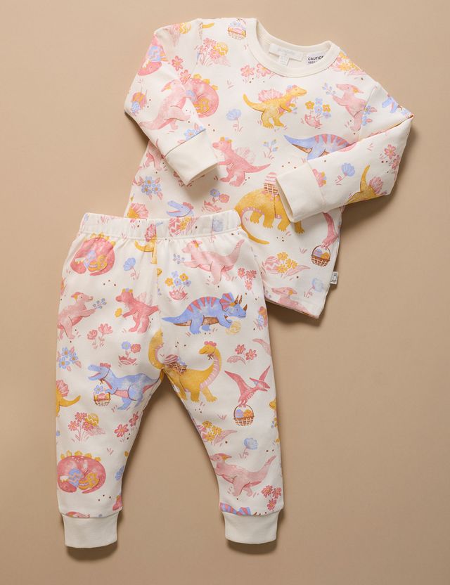 Pink Dino Easter Hunt Pyjama Set