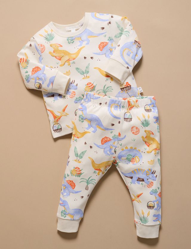 Blue Dino Easter Hunt Pyjama Set