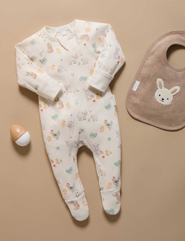 Easter Cheer Thick Zip Growsuit