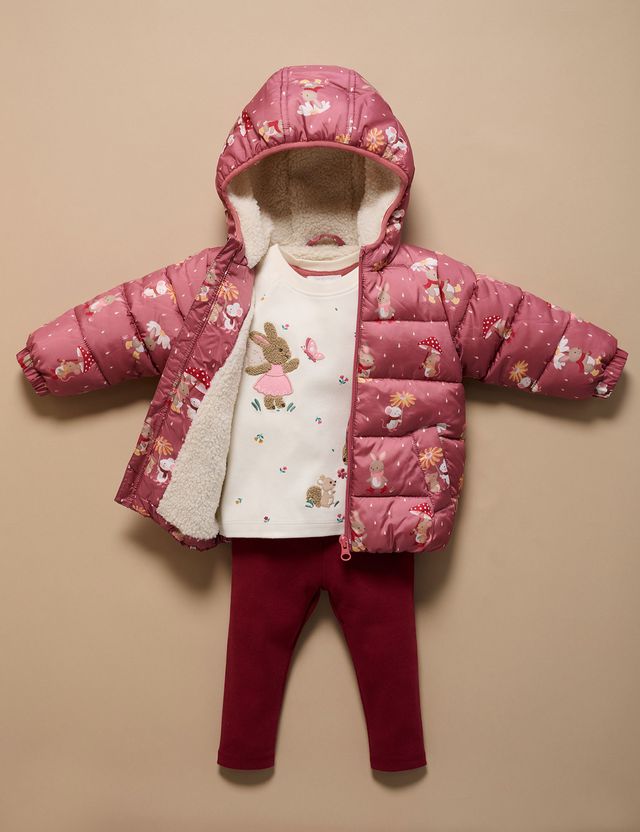 Woodland Rainy Days Showerproof Puffer Jacket