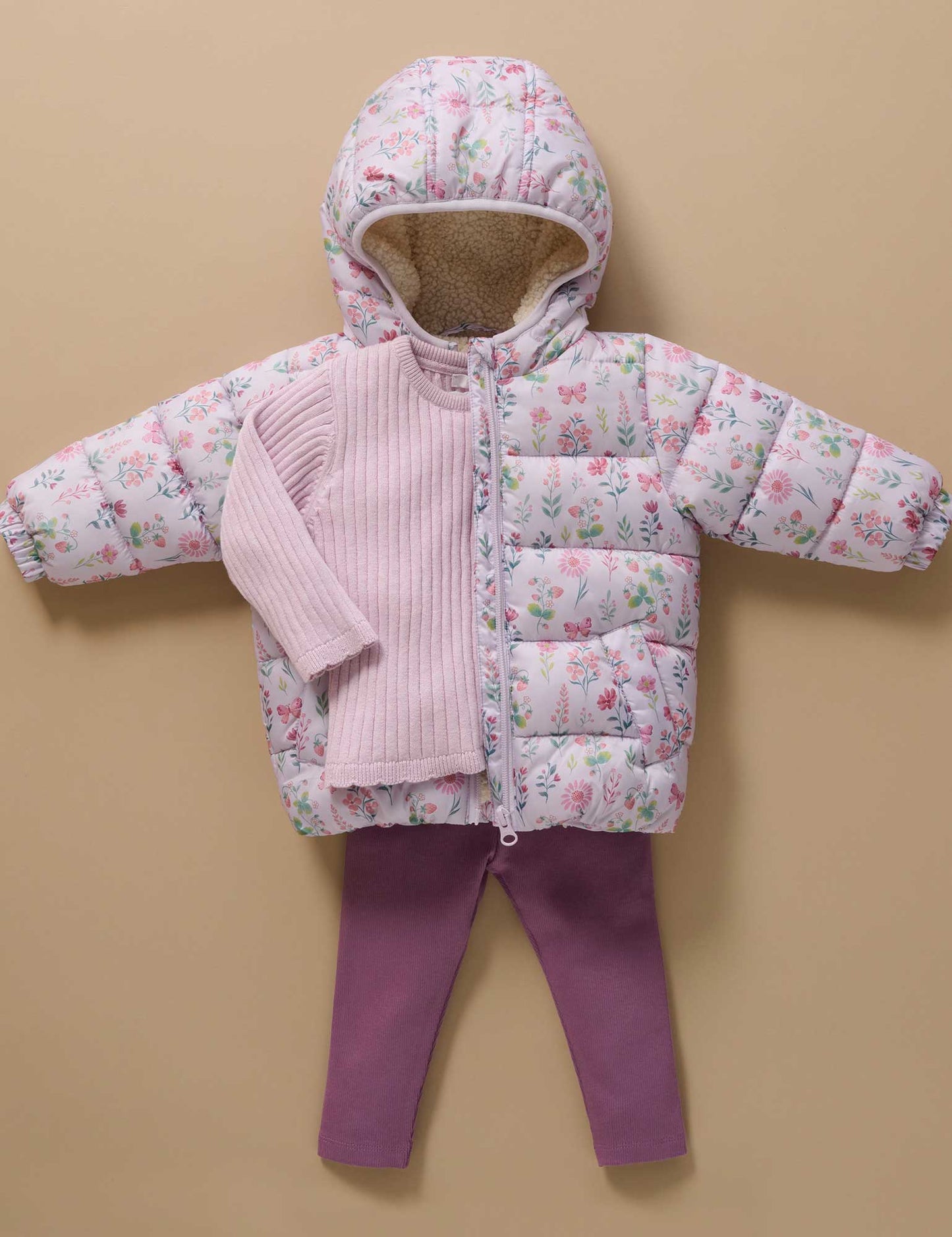 Strawberry Patch Puffer Jacket