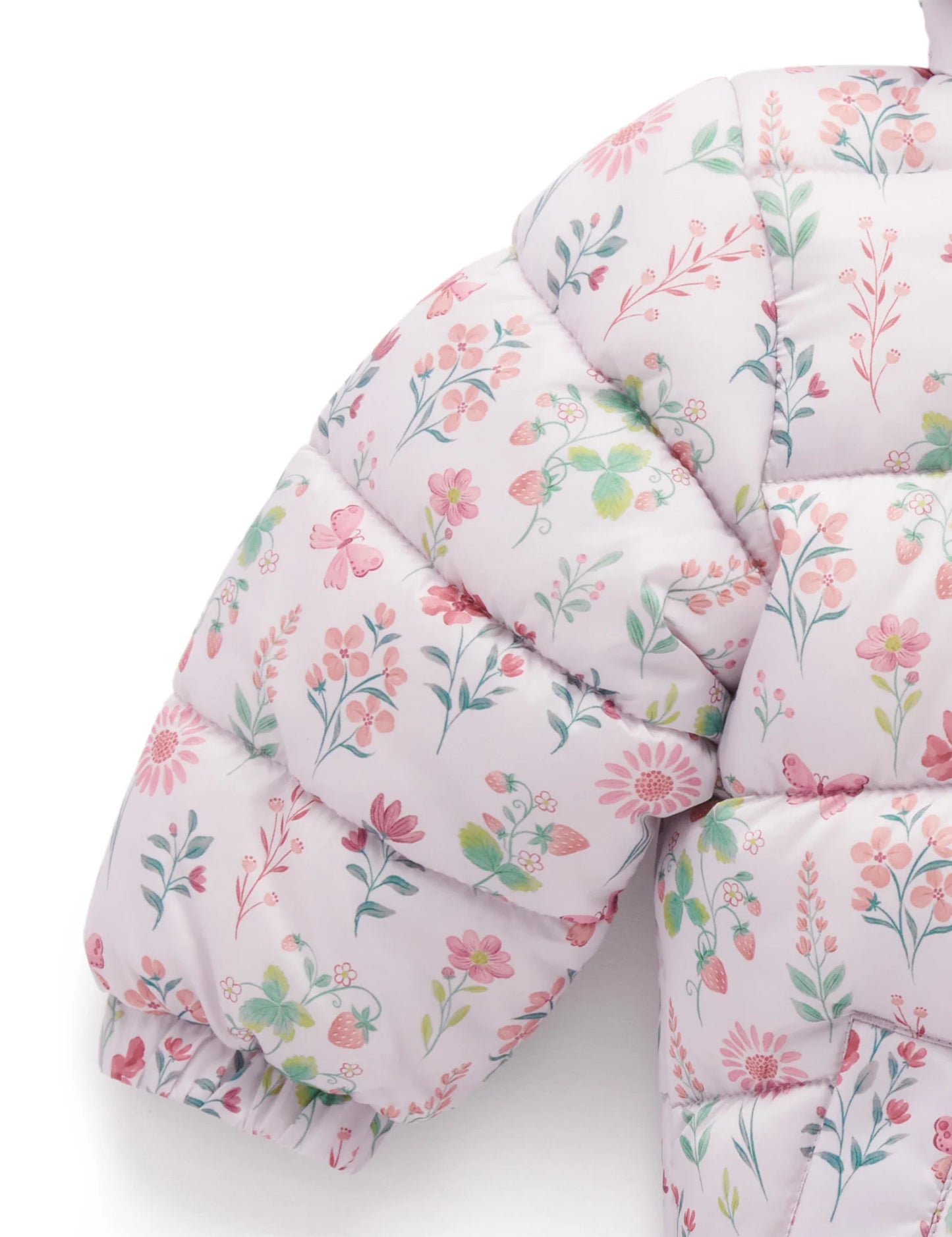 Strawberry Patch Puffer Jacket