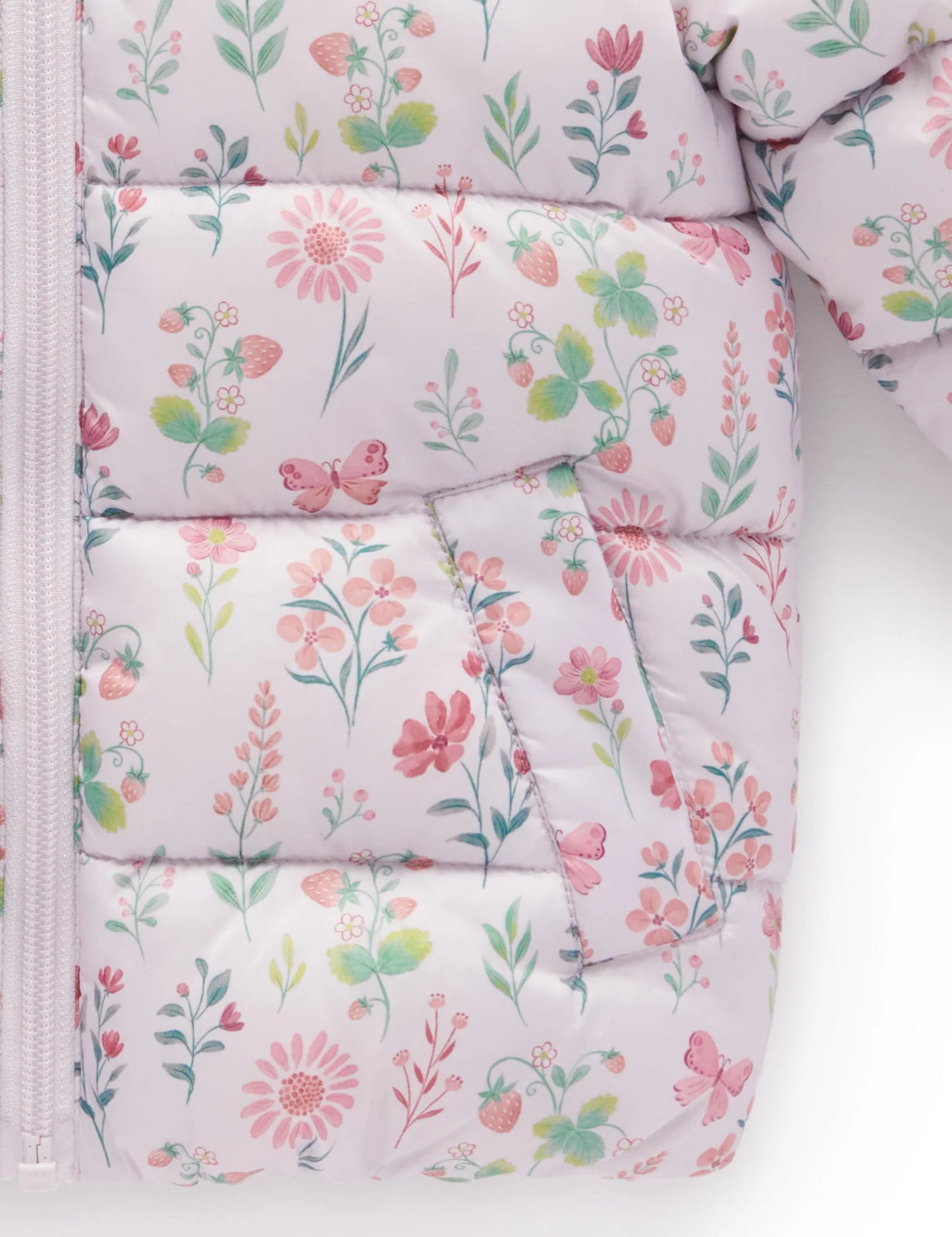 Strawberry Patch Puffer Jacket