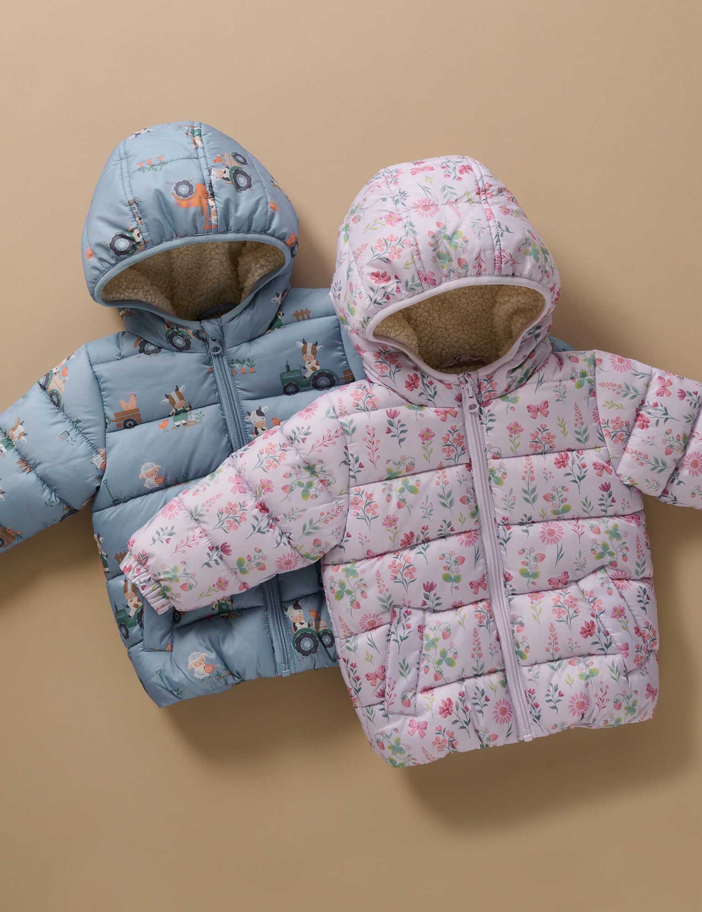 Strawberry Patch Puffer Jacket