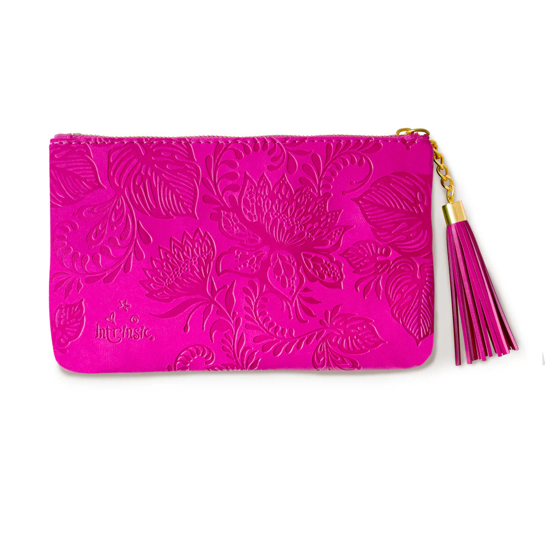 Faux Leather Coin Purse - Positively Pink