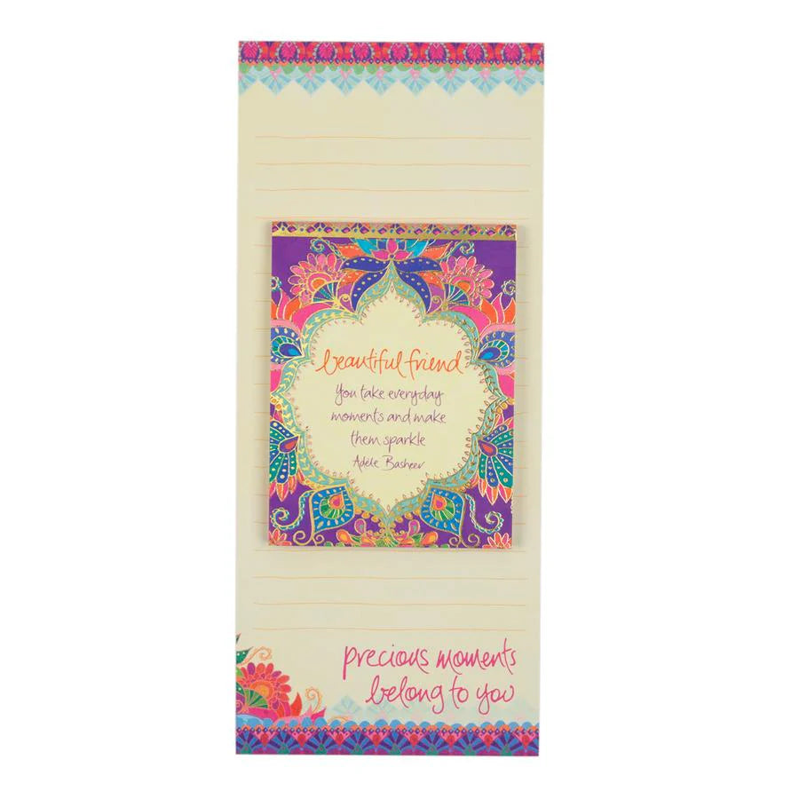 Beautiful Friend Magnetic List Pad and Mini Note Pad Set
