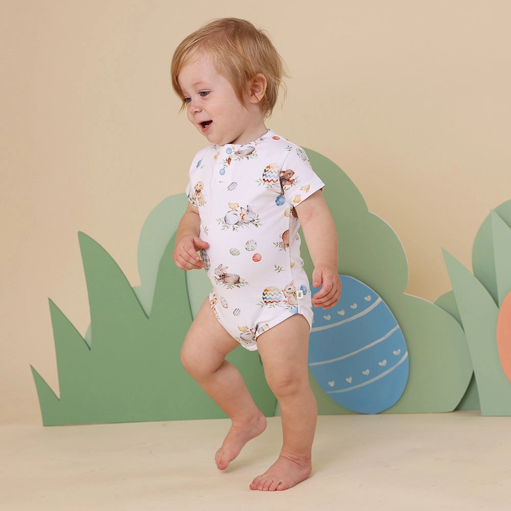 Flopsy Bunnies Short Sleeve Organic Bodysuit