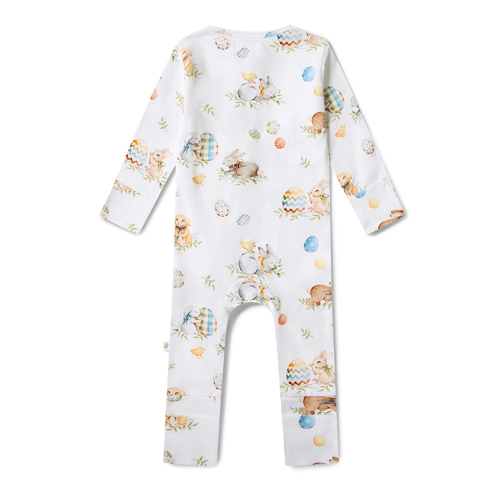 Flopsy Bunnies Organic Snugglesuit Zip Convertible Romper