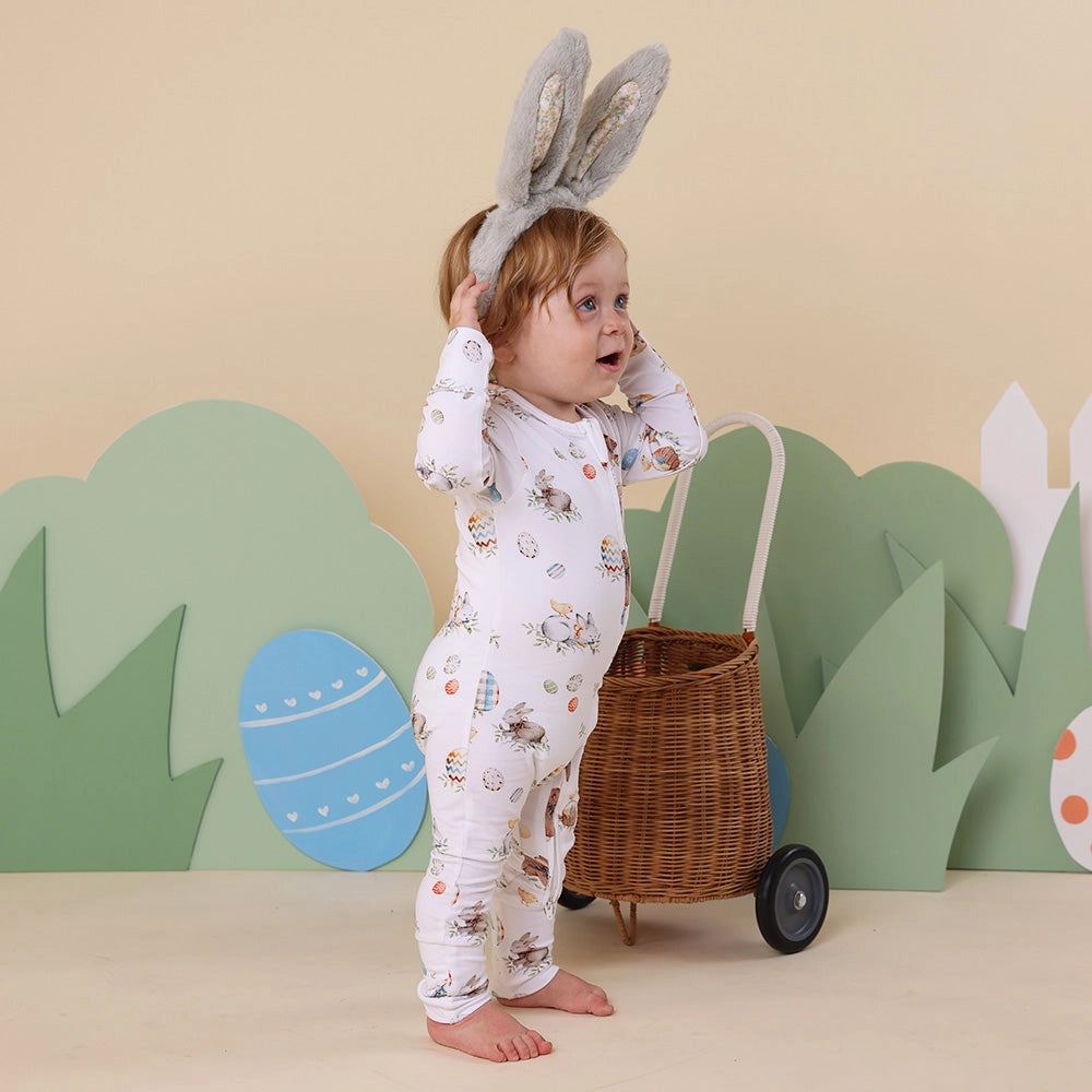 Flopsy Bunnies Organic Snugglesuit Zip Convertible Romper