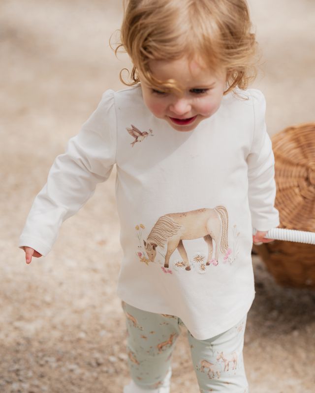 Winnie Pony Organic Long Sleeve Tee