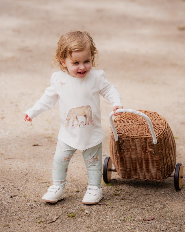 Winnie Pony Organic Long Sleeve Tee