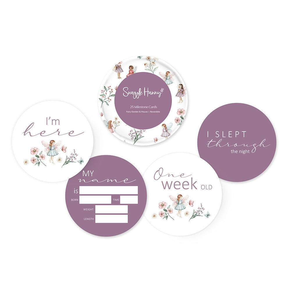 Fairy Garden Reversible Milestone Cards