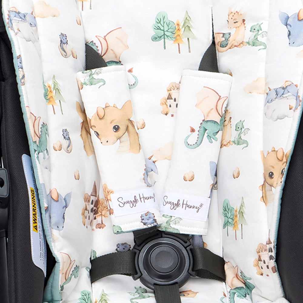 Dragon Reversible Universal Pram Strap Covers