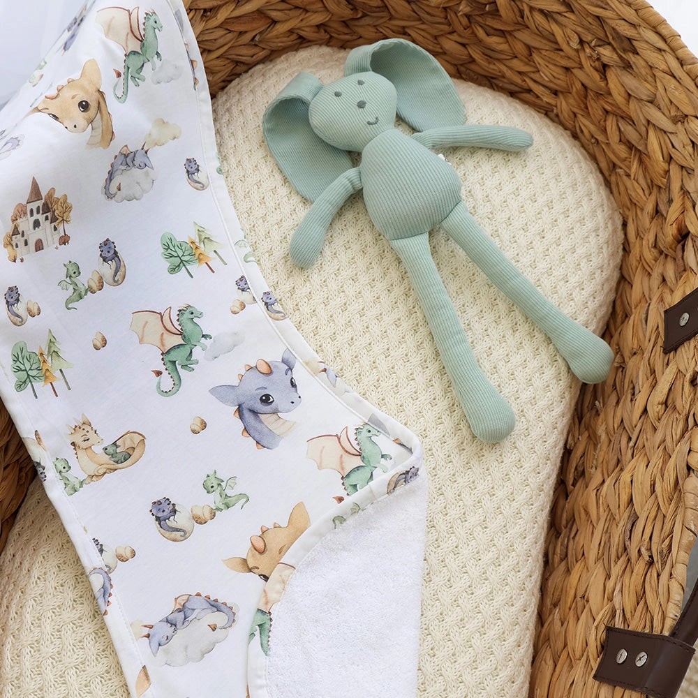 Dragon Organic Cotton Burp Cloth