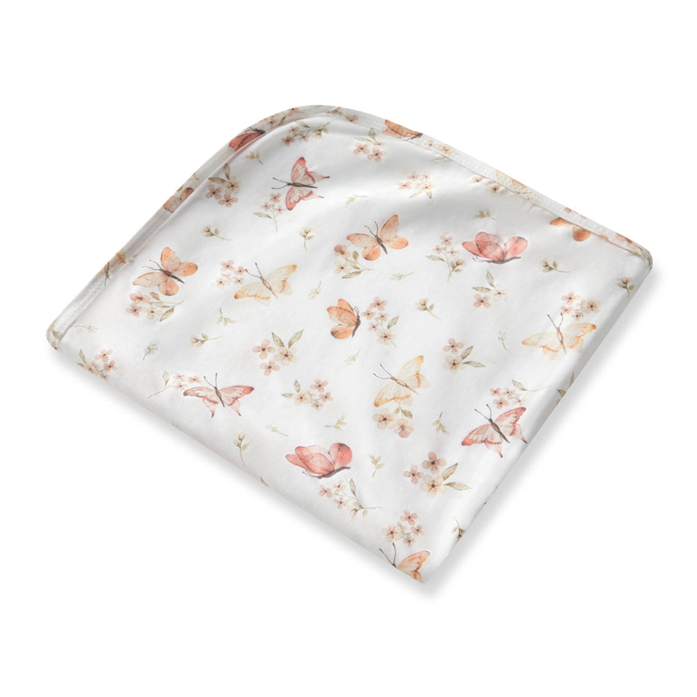 Butterfly Organic Jersey Wrap & Topknot Set