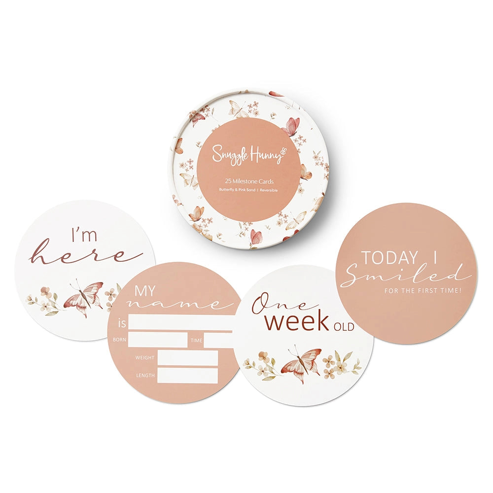 Butterfly Reversible Milestone Cards