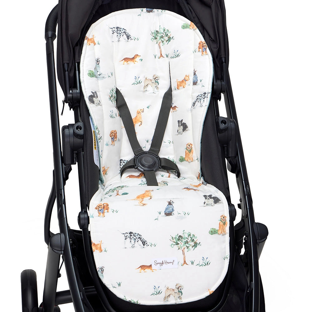 Dog Park Reversible Universal Pram Strap Covers