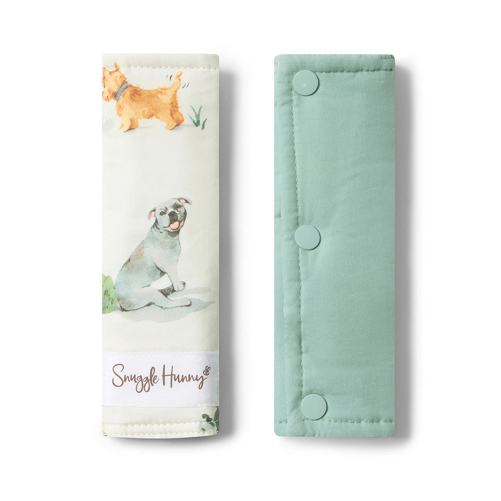 Dog Park Reversible Universal Pram Strap Covers