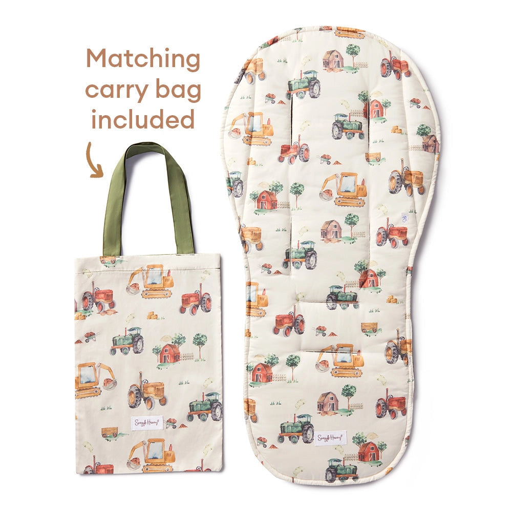 Diggers & Tractors Organic Universal Pram Liner