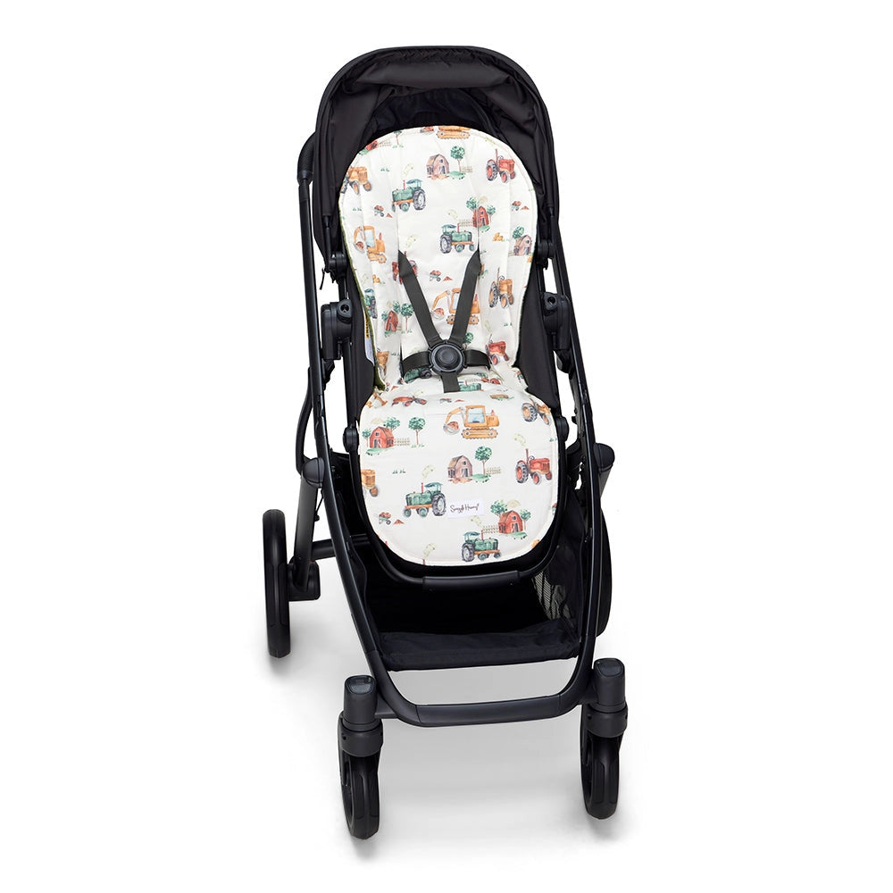 Diggers & Tractors Organic Universal Pram Liner
