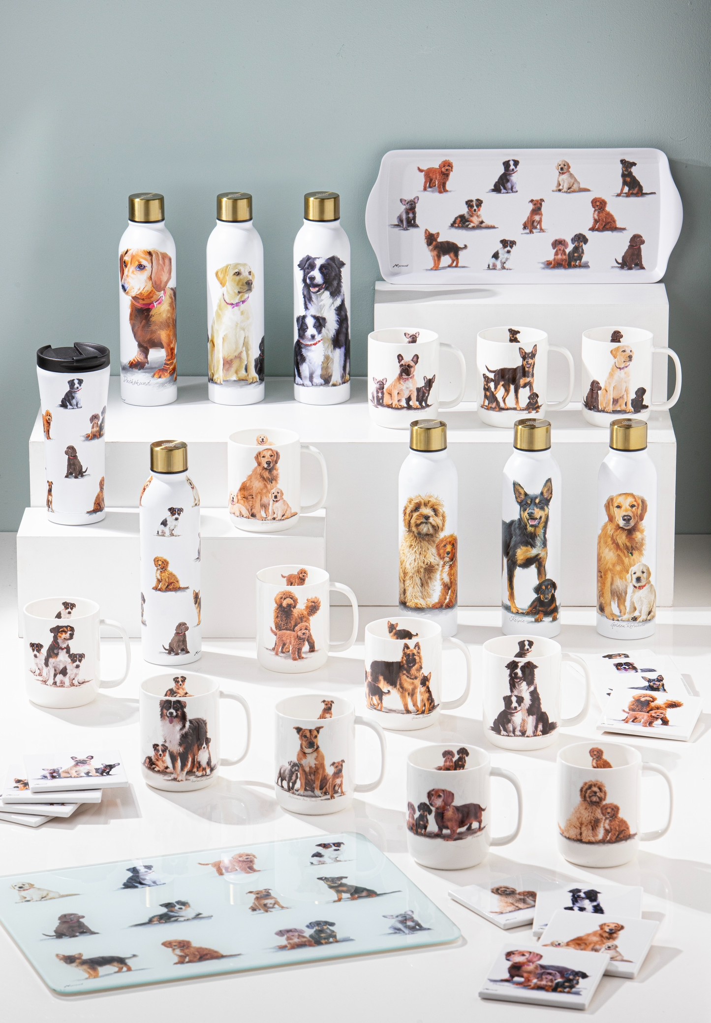 Puppy Love - German Shepherd Ceramic Coaster