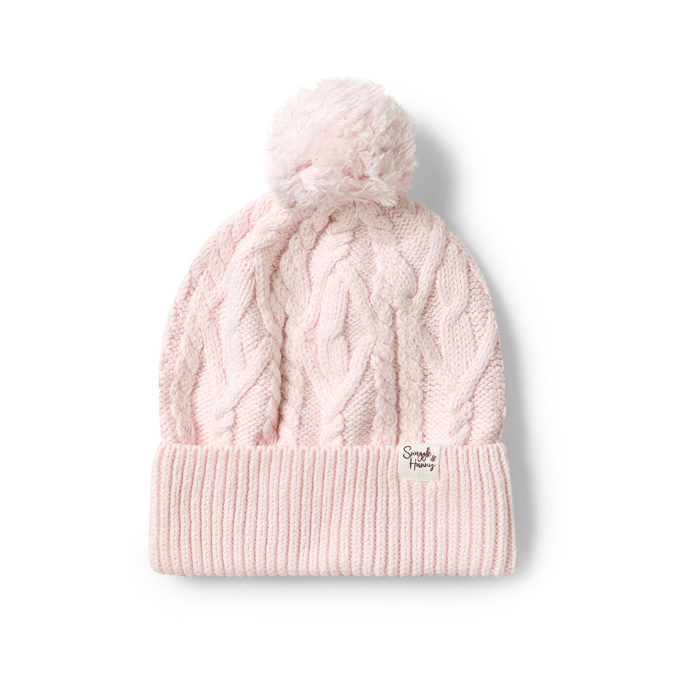 Blush Pink Organic Adult Knit Beanie