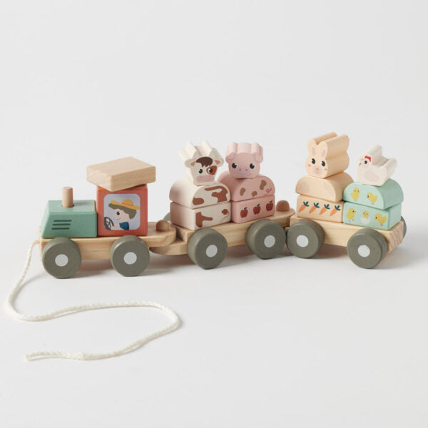 Farm Animal Stacking Train
