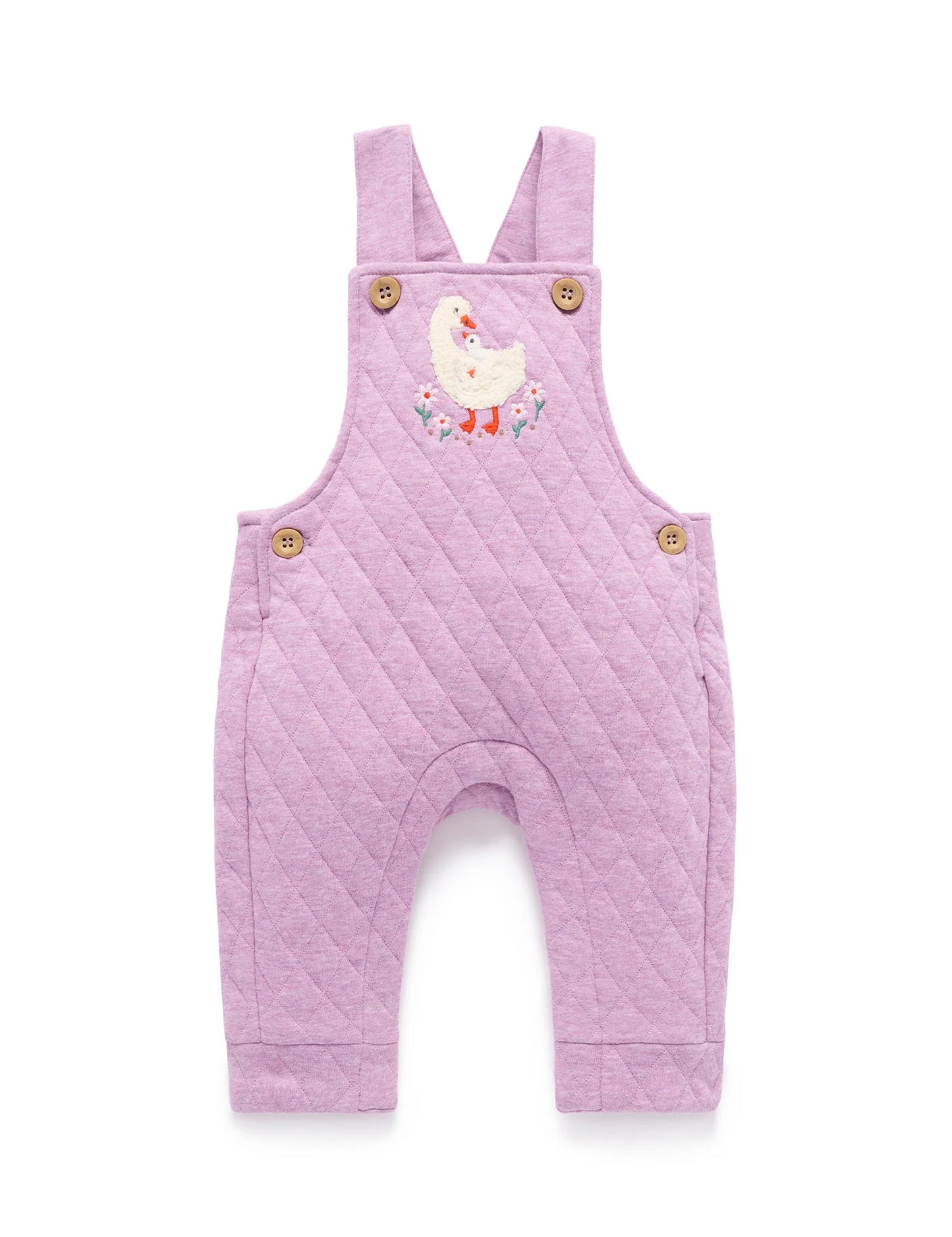 Goosey Floral Quilted Overall
