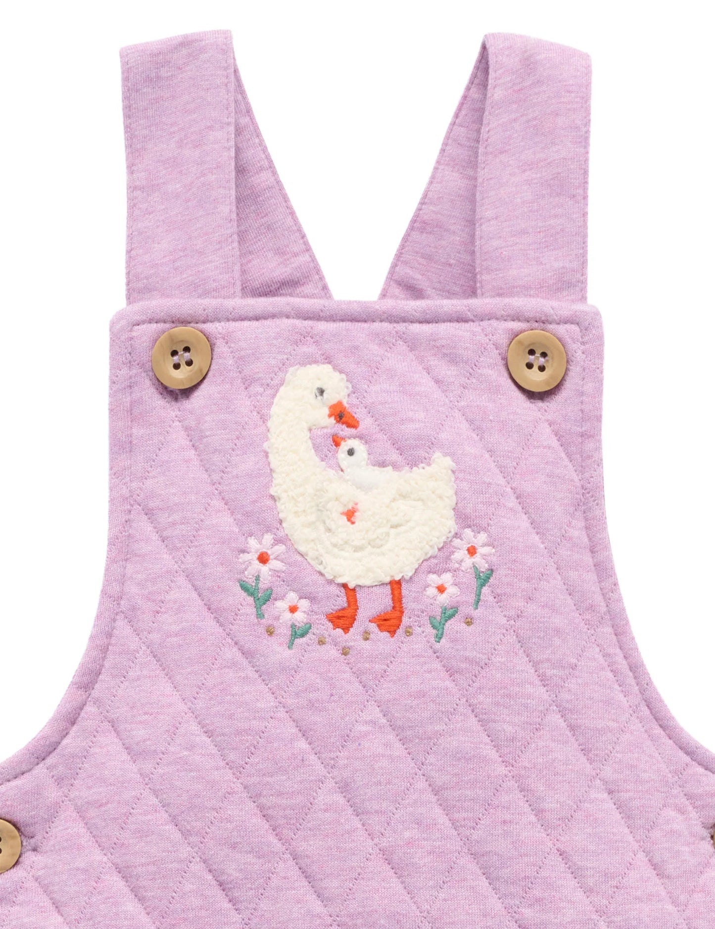 Goosey Floral Quilted Overall