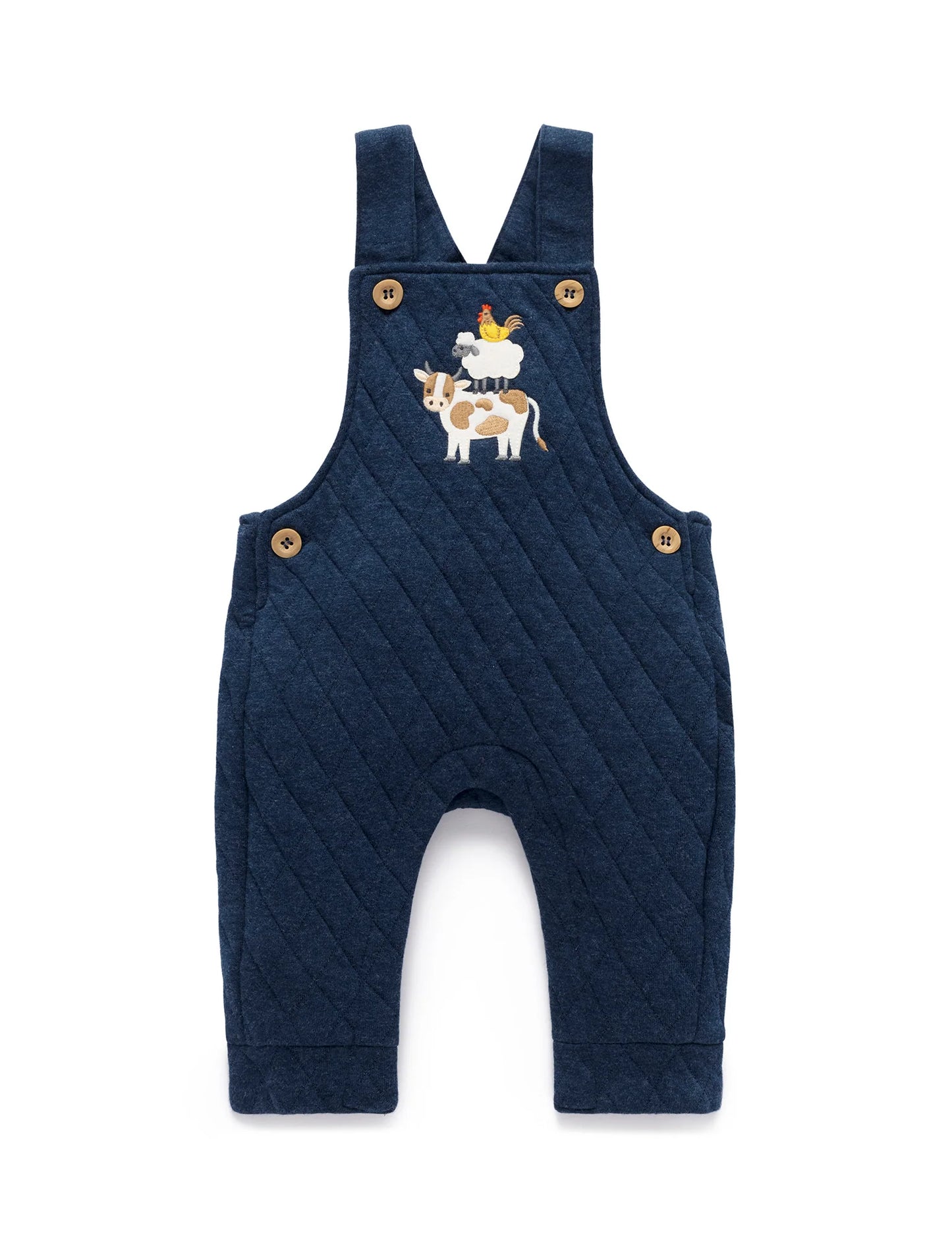 Farm Animals Quilted Overall