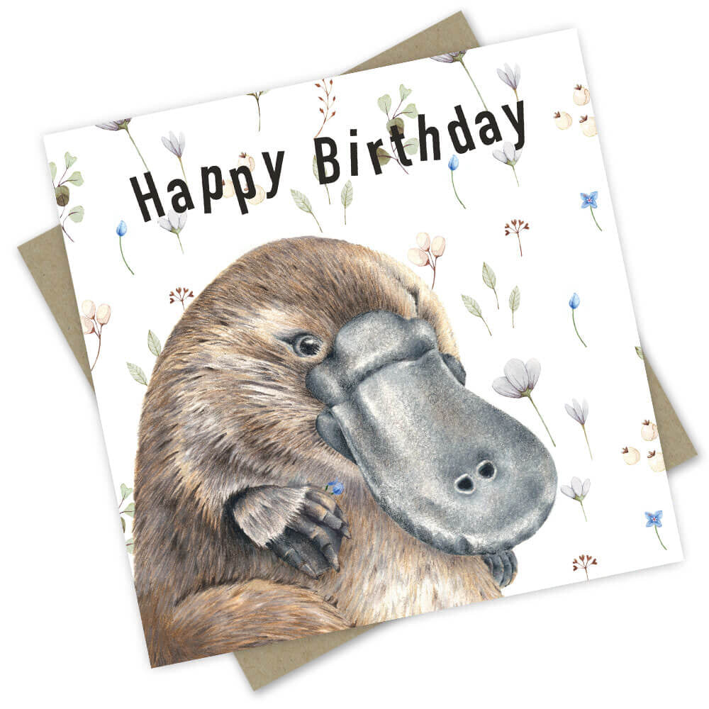 Birthday Card - Australian Collection: Happy Birthday (Platypus)
